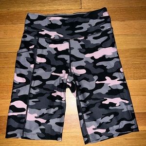 Calvin Klein | Biker Shorts | Pink/Grey/Black Camo | Size M
